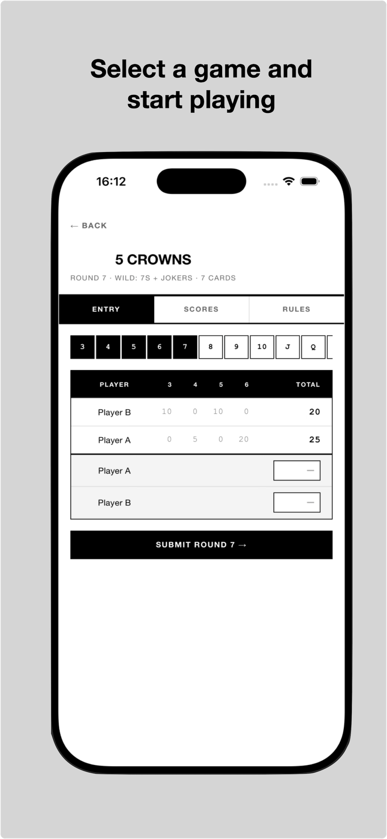 Game Night Scorer