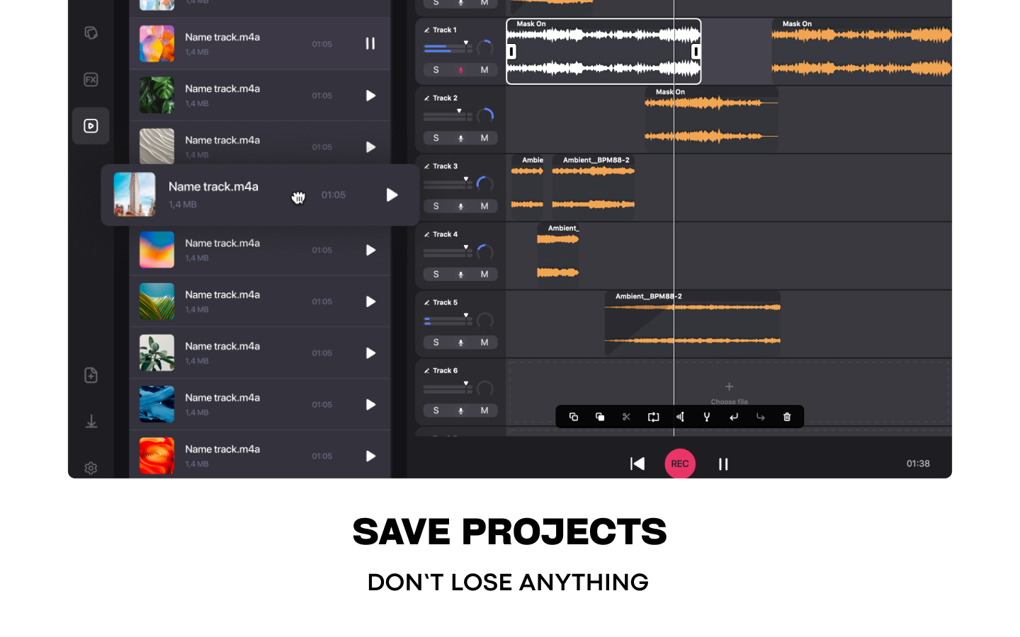 Microphone Live-Voice Recorder