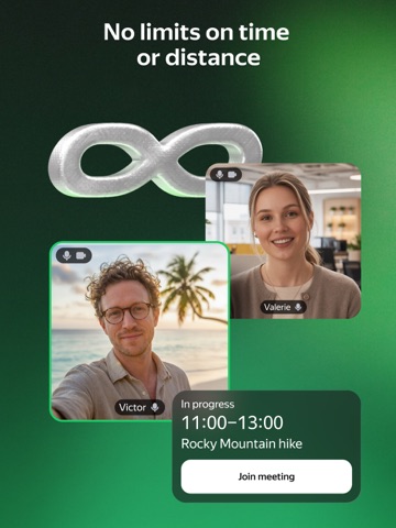 Messenger Yandex Telemost iPad screenshot
