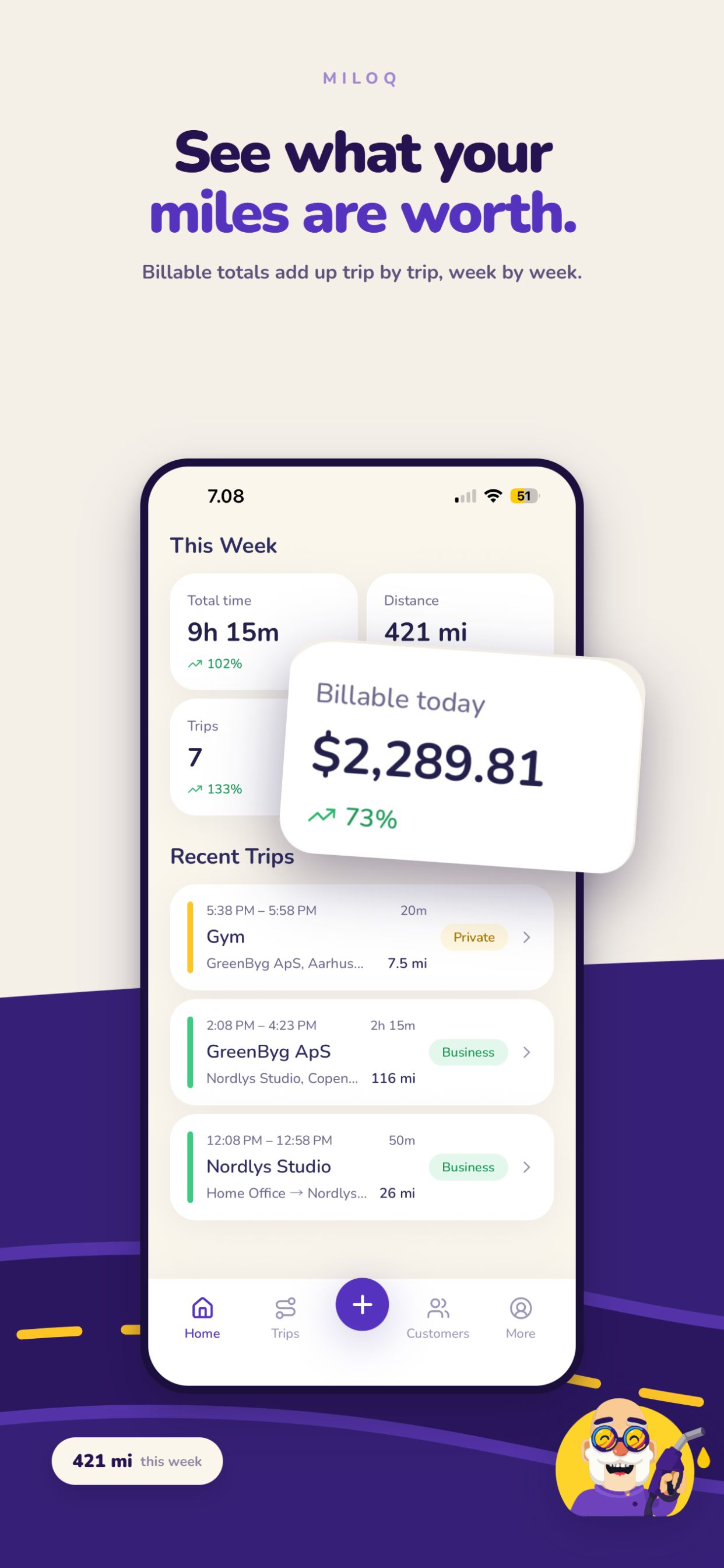 MILOQ: Mileage Tracker screenshot 2