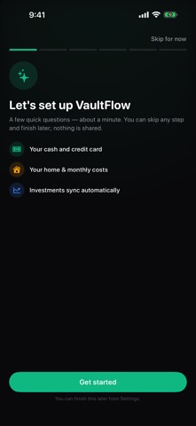 Vault Flow - Wealth Tracker Screenshot 6 of 8