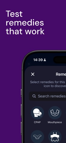 Snore recorder app - Snorely iPhone screenshot