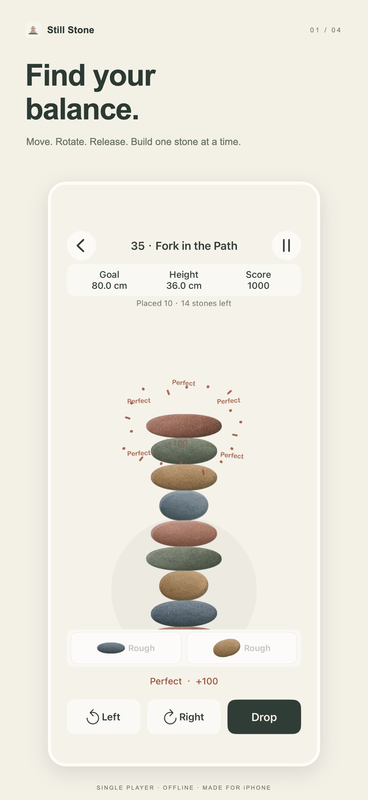 Screenshot 1 of Still Stone: Stack & Balance