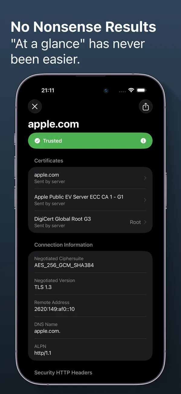 Screenshot #2 pour TLS Inspector