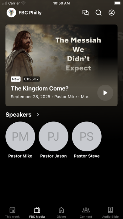FBC Philadelphia iPhone screenshot
