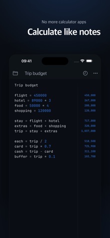 Calto: Note Calculator Screenshot 3 of 5