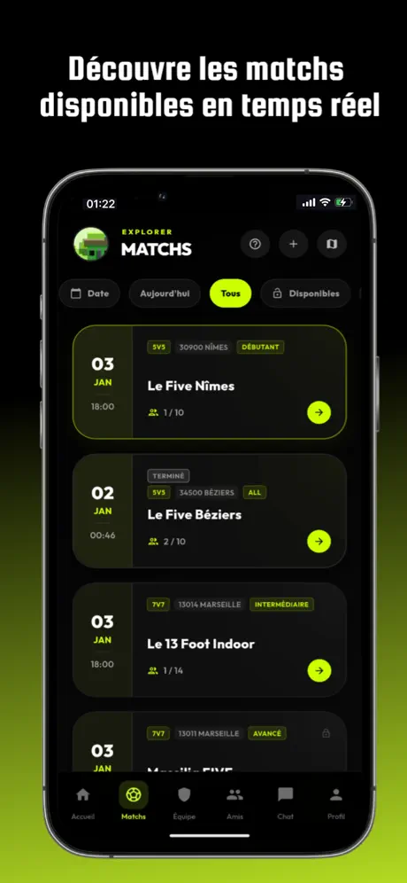 WeFoot. screenshot 2