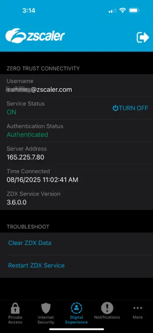Zscaler Client Connector screenshot 3