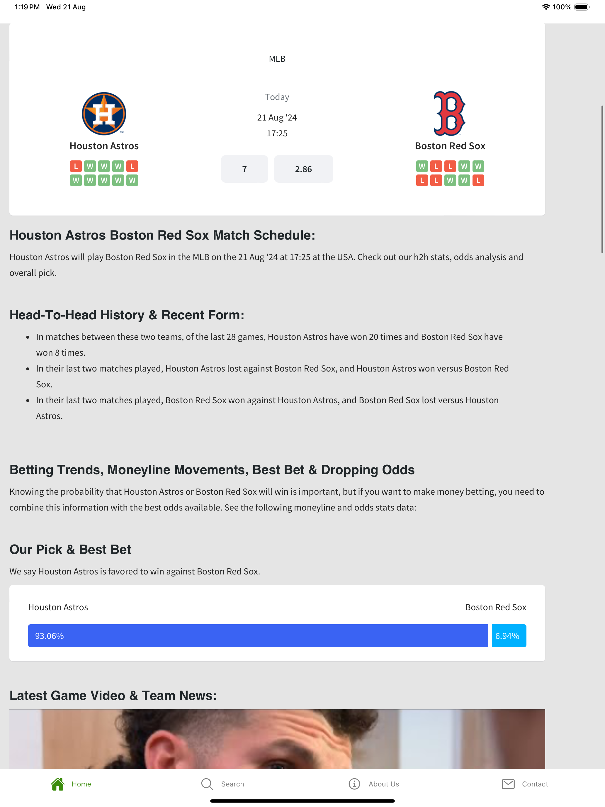 MLB Predictions Today