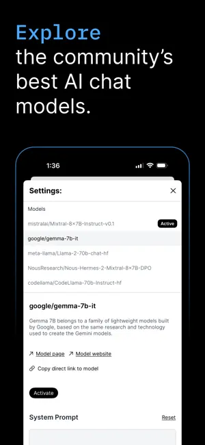 HuggingChat APP的使用截图[3]