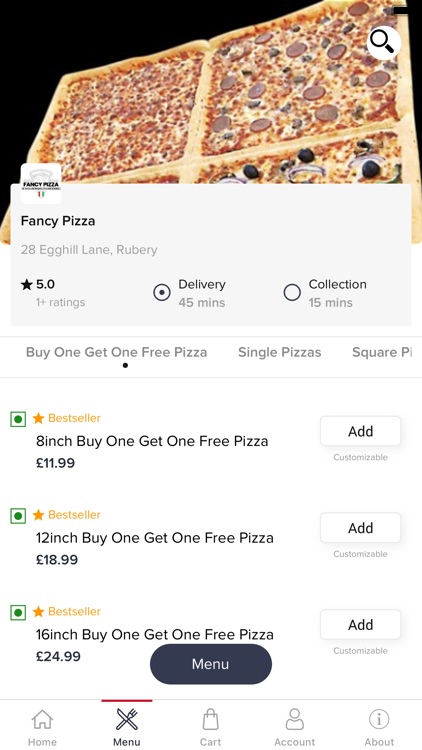 Fancy Pizza Online