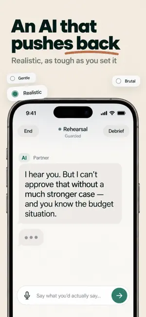 Prehearse: AI Talk Rehearsal screenshot 2