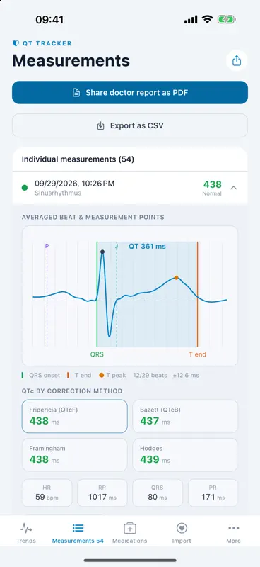 QTc Tracker für SSRI & SNRI screenshot 2 of 6
