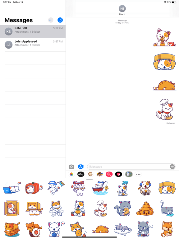 Screenshot #5 pour Cat Puns Stickers