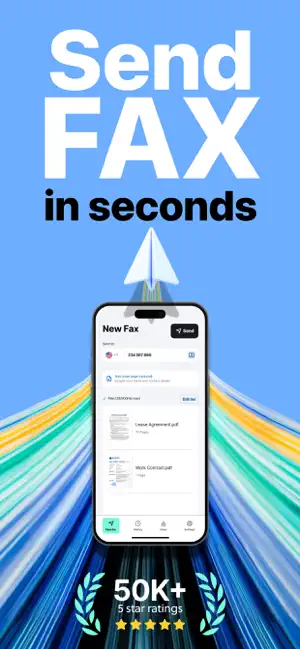 FAX from iPhone・Send doc・Faxer screenshot 1