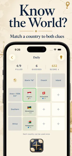 Geogrid: World Geography Quiz screenshot 1
