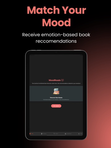MoodReads: Book Recs iPad screenshot