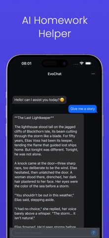 AI Chatbot: AI Chat EvoChat iPhone screenshot