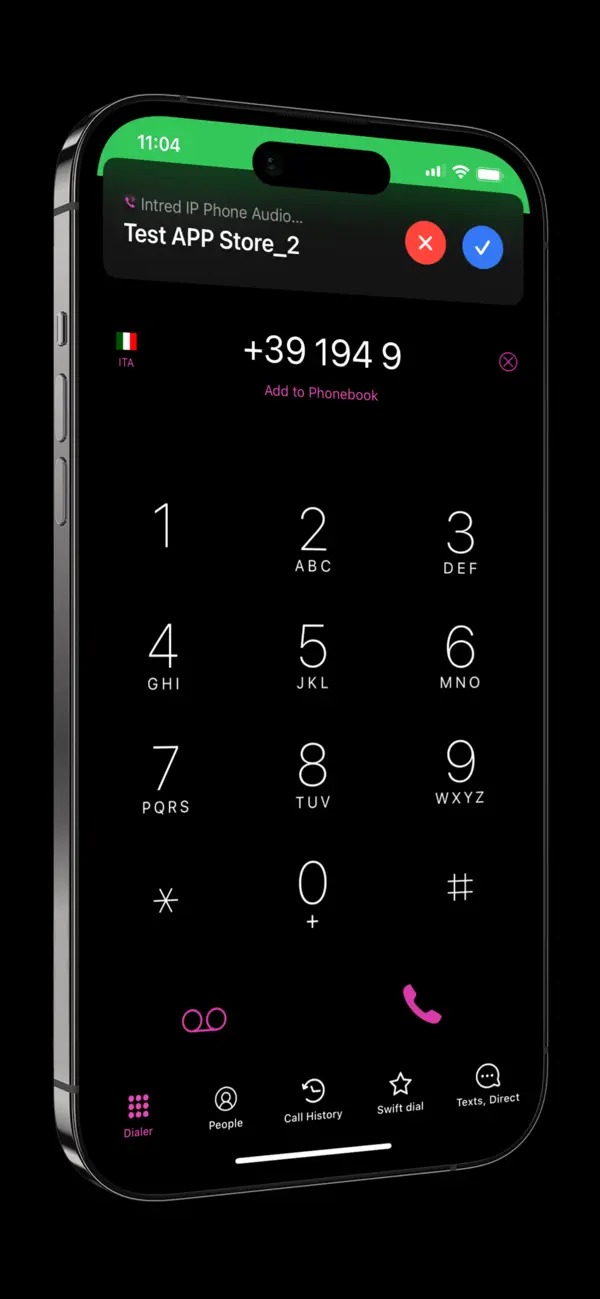 Screenshot #1 pour Intred IP Phone