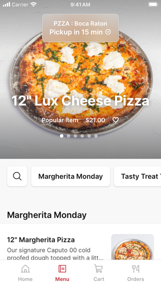 PZZA : Boca Raton iPhone screenshot 2 - Food & Drink app