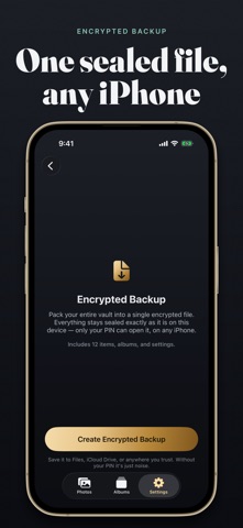 Private Photo Vault - Arca iPhone screenshot