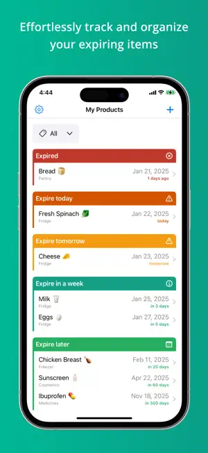 Remindry - Expiration Dates screenshot 1