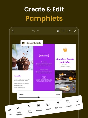 Brochure Maker: Create Catalog iPad screenshot