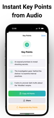 Lecture Note Taker - NexaNote iPhone screenshot