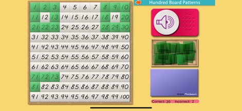 100 Board Counting Patterns - Education App | MWM