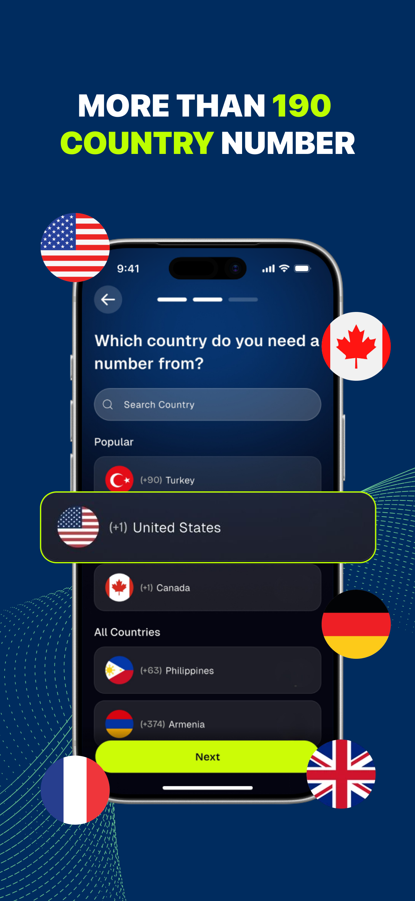 vNum: Second Phone Number