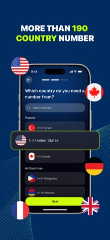 vNum: Receive SMS Online screenshot