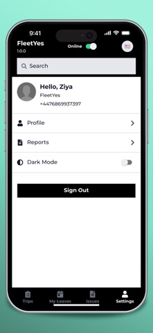 FleetYes AFP screenshot
