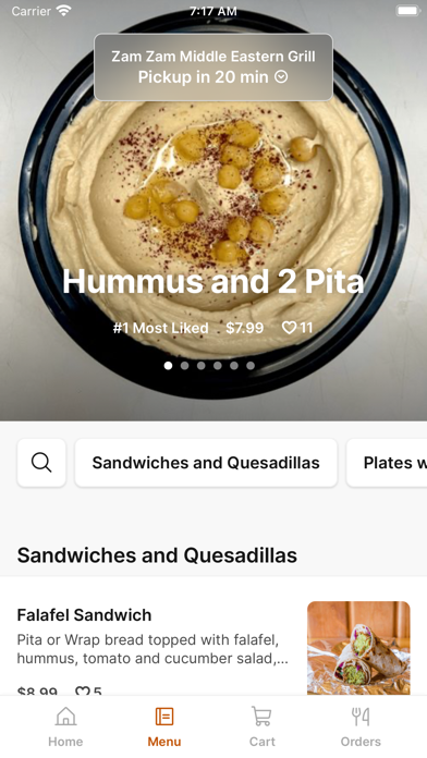 Zam-Zam Middle Eastern Grill Screenshot