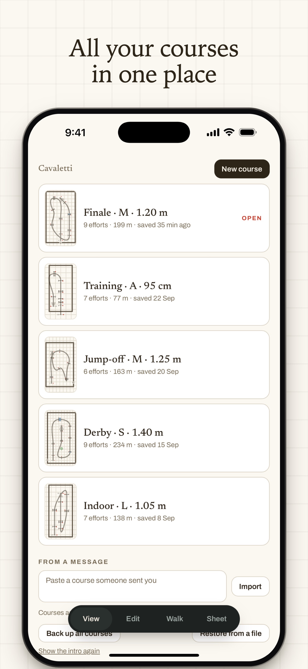 Screenshot 6 of Cavaletti: Course Planner