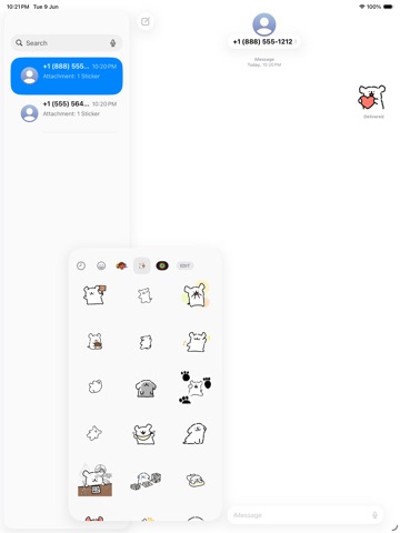 Cute Maltese Puppy Stickers iPad screenshot