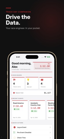 Track Day Log - Apex Screenshot 1 of 5