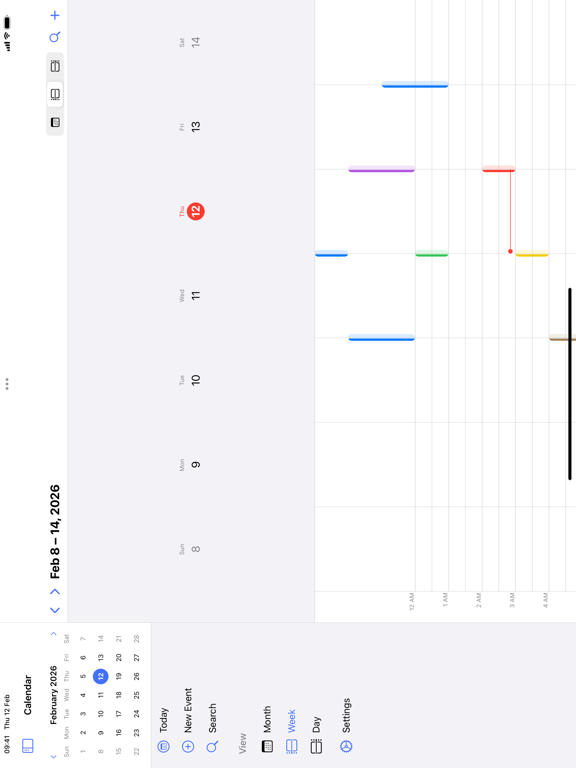 Pencil Calendar - PencilCal iPad screenshot