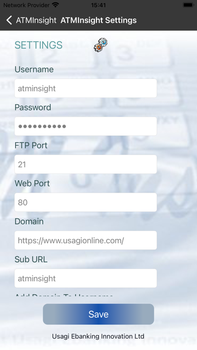 App screenshot