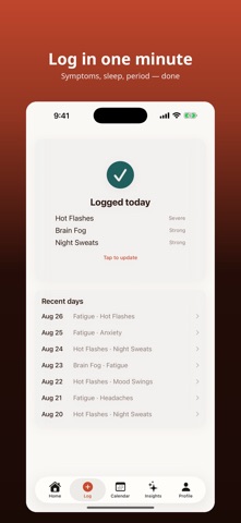 PeriTrack Perimenopause Screenshot 2 of 5