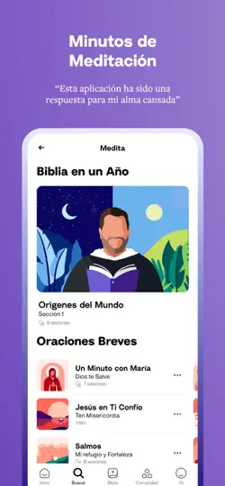 Captura de pantalla de Hallow: Oración Católica en iPhone 6