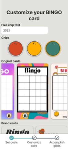Bingoals App screenshot