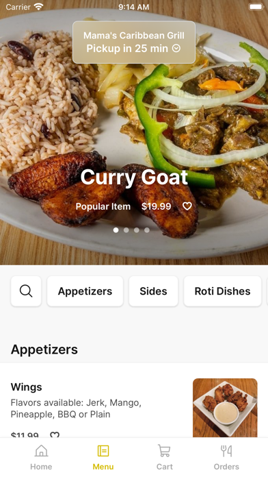 Mama's Caribbean Grill iPhone screenshot 2 - Food & Drink app