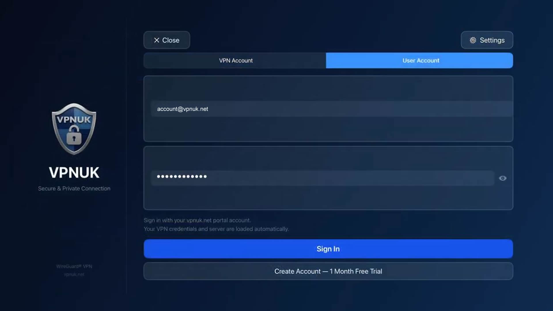 VPNUK for Apple TV screenshot 4