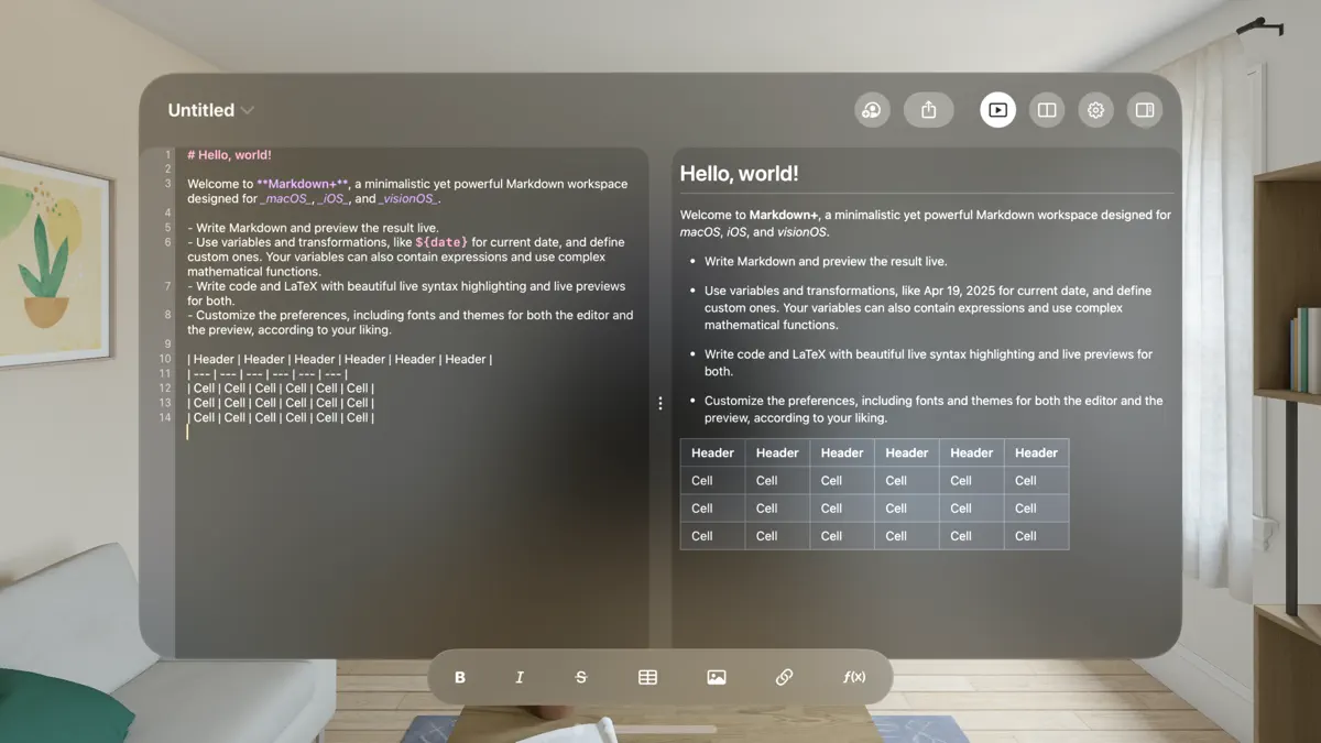 Markdown+ Text & Code Editor screenshot 1