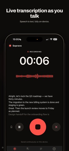 Sopravo: Voice Recorder Screenshot 2 of 9