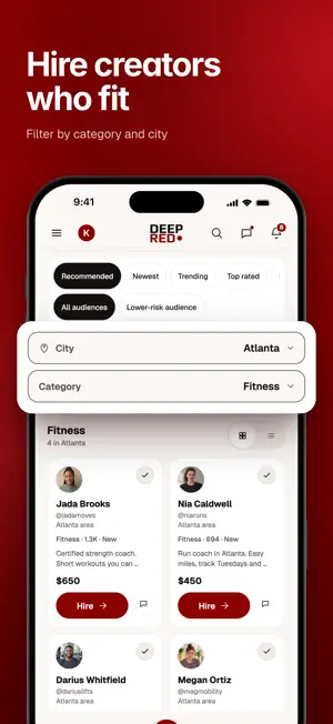 DeepRed Creator Marketplace screenshot 2