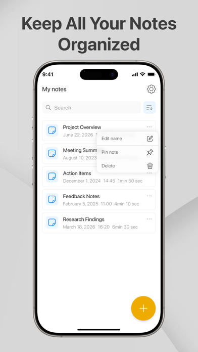 Pure AI Note Screenshot