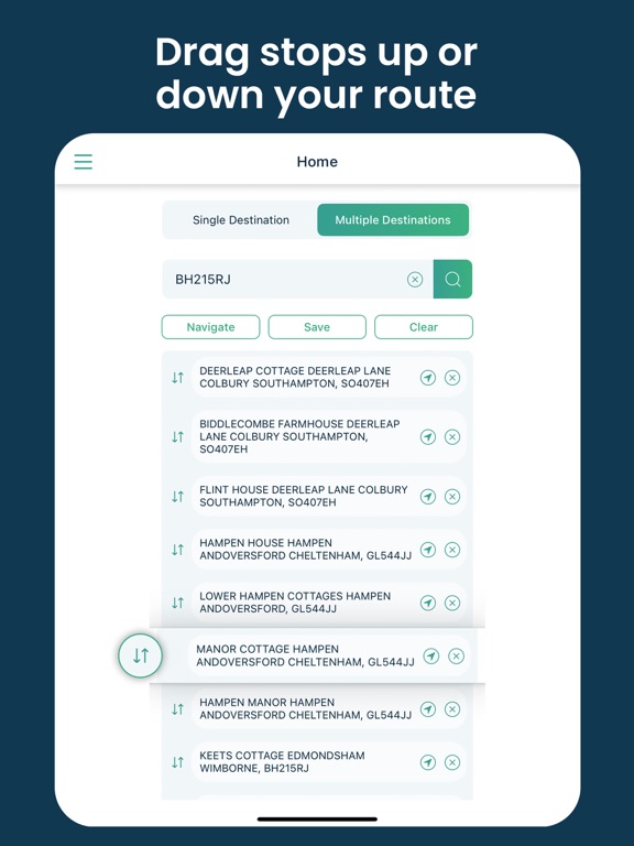 DelM8 UK Address Finder iPad screenshot 5 - Navigation app