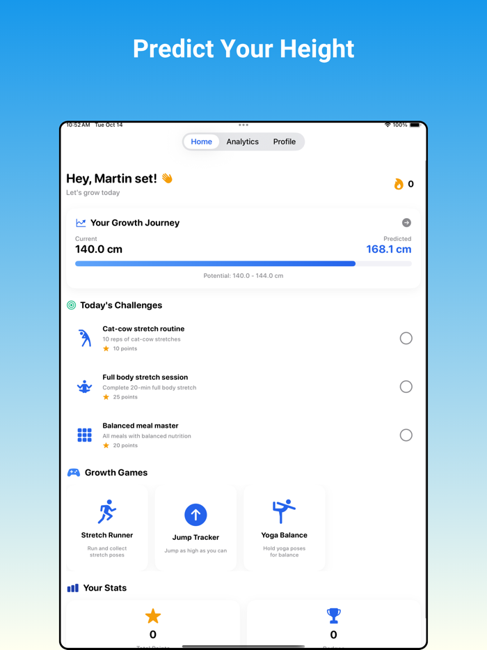 goTall – AI Height Predictor