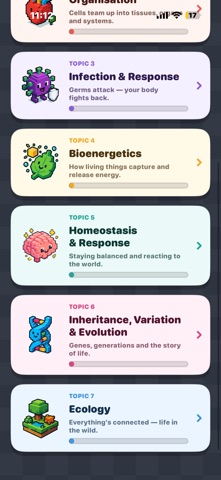 GCSE Biology Game iPhone screenshot
